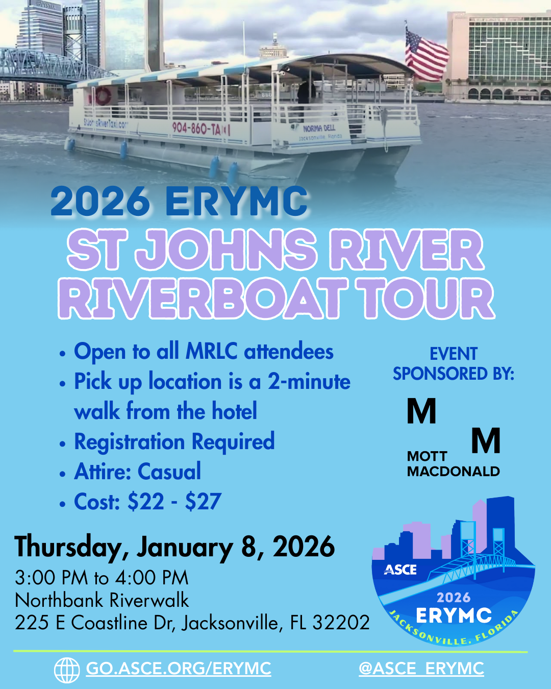 ERYMC 2026: St Johns River Riverboat Tour
